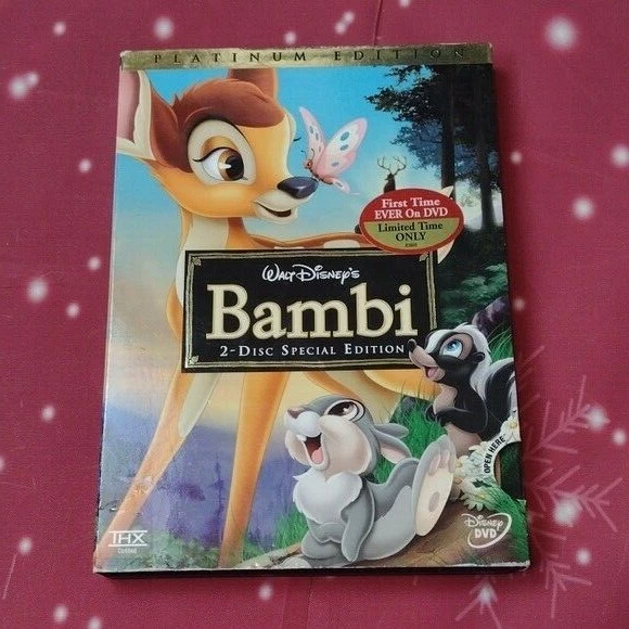 Walt Disney platinum edition Bambi 2 disc special edition DVD 2005 release