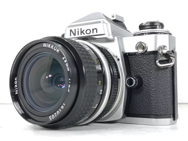 [ EXC+ 5 + Lecture] Nikon FE 35mm Appareil Photo Argentique SLR + Ai Nikkor 28mm