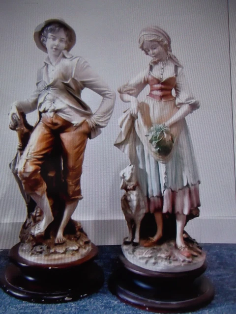 Antiguas y Grandes FIGURAS VINTAGE de 66 y 64 cm