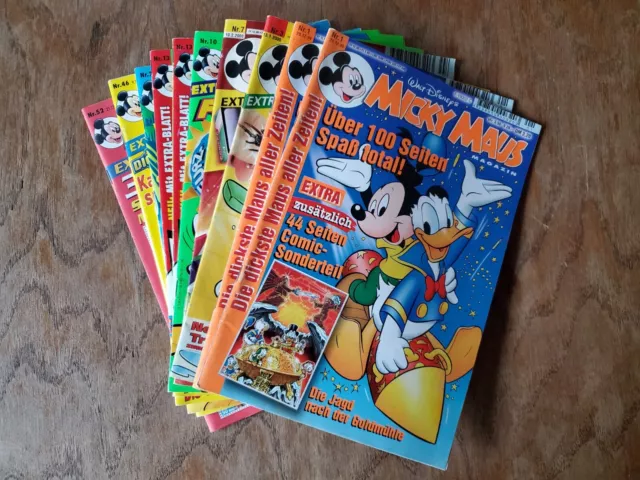 Micky Maus Comichefte Jahrgang 2000 mit Beilagen/Extras Auswahl 1 - 52 vintage