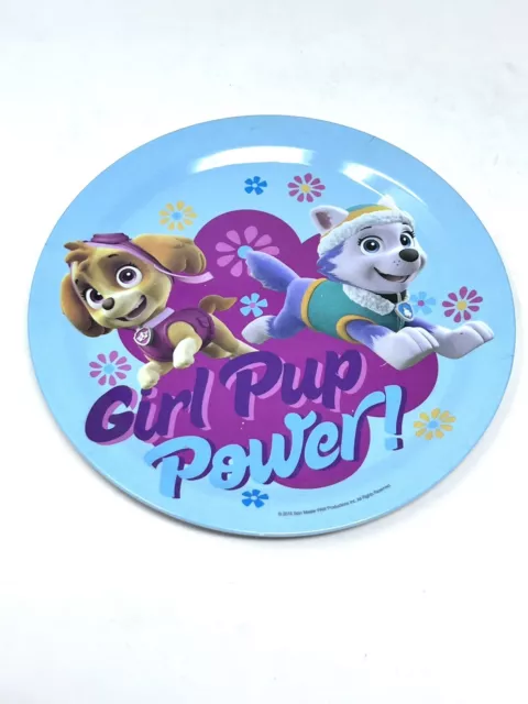 "Placa de plástico de melamina potencia Paw Patrol Girl Pup 8"