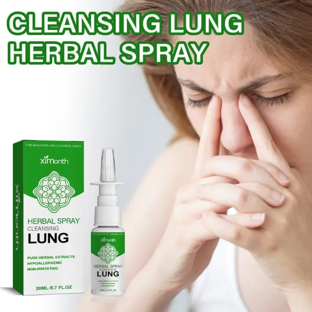 20ml Herbal Lung Detox Cleanse Mist-Powerful Lung Support,Herbal Care W4N8