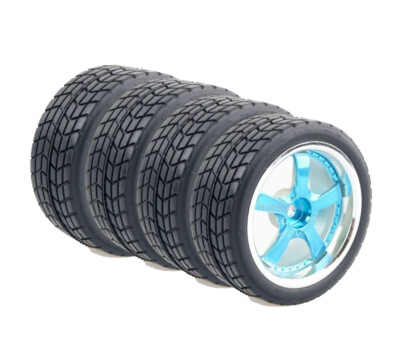 RC Auto Pneumatico Della Ruota Set Per Kyosho Fw06 Hpi Nitro Redcat Lighting Associated Tc4 