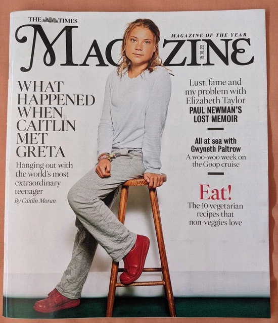 UK TIMES. Greta Thunberg. Goldie. Gwyneth Paltrow. Paul Newman, Harry