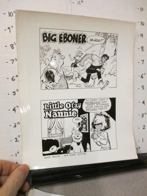 photo 1970s BLACK COMICS Lil Abner Little Ofay Nannie Orphan Annie Big Eboner