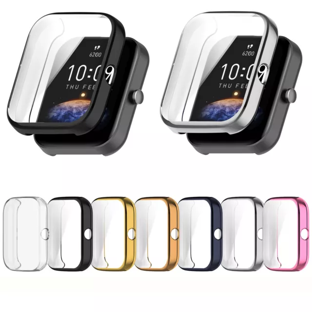 Für Huami Amazfit Bip3/3 Pro Schutzhülle TPU Screen Protector Cover Case Tasche