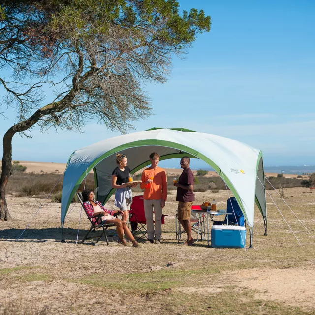 Coleman Event Shelter Pro L Pavillon Vorzelt Unterstellzelt Schutz Rundbau Zelt 2