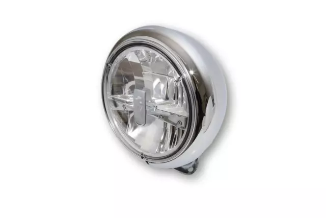 Highsider 7 Pulgadas Faros LED Hd-Style Tipo 3 Cromo