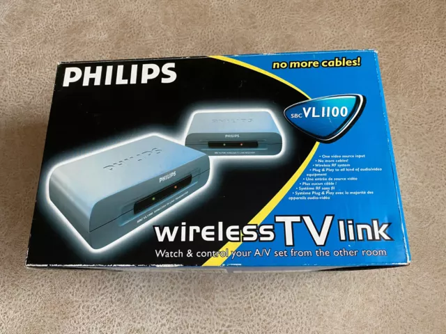 Wireless TV Link Philips SBC VL1100 mit Zubehör und OVP + Bedienungsanleitung