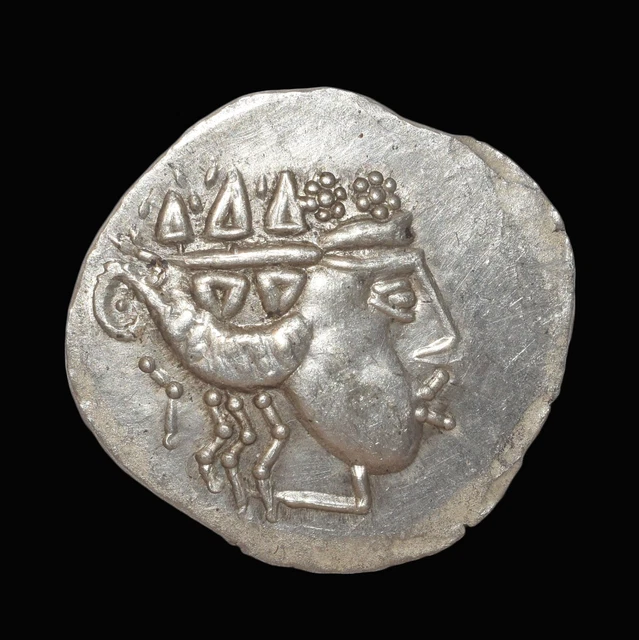 Celtic Tetradrachm Imitating Thasos Circa 72-31 Bc Silver Coin Novelty Strike Celtic Tetradrachm Imitating Thasos Circa 72-31 Bc Silver Coin Novelty Strike