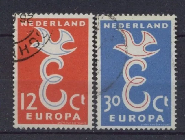Netherlands SG#868-9 Europa Used Set #A377