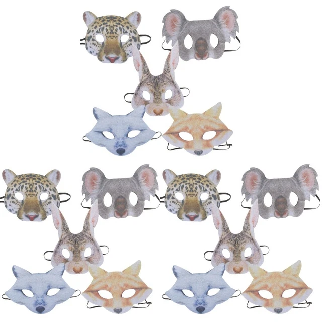 15 Pcs Masque D'animaux Animal Renard Masques Noël Accessoires De Bal