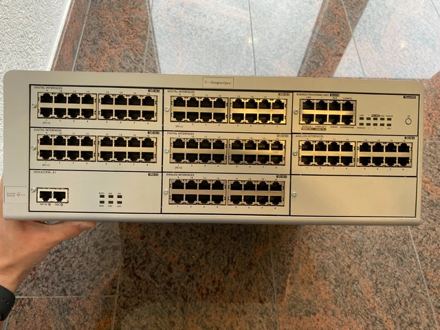 TELEFONANLAGE ALCATEL OMNI PCX 930 Octopus Open Business + Rack ...