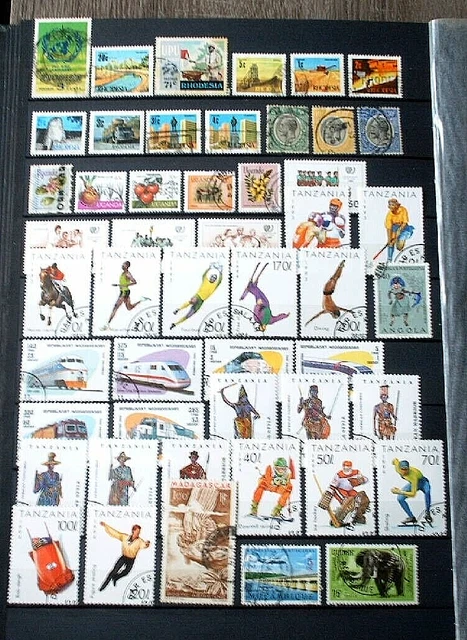 AFRIKANISCHE STAATEN: Kl. Lot mit gestempelten Briefm./Small Lot of used Stamps
