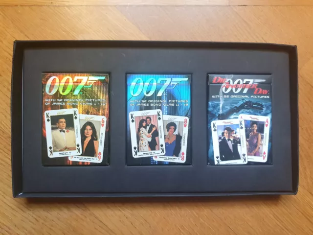 007 James Bond X3 Packs Of Playing Cards - Carte Da Gioco