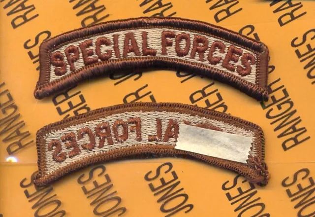 US ARMY SPECIAL FORCES Desert DCU Reversed TAB patch m/e