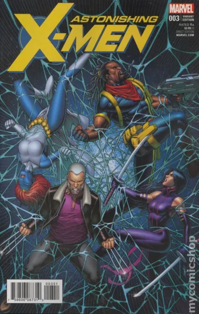 Astonishing X-Men #3C Keown 1:25 Variant VG 2017 Stock Image Low Grade