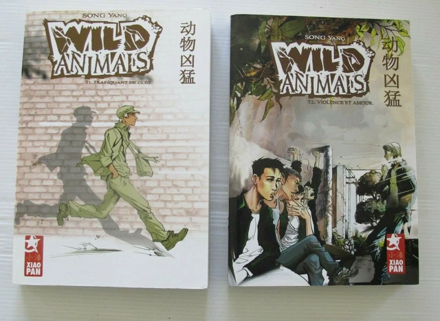 LOT 2 MANGA Serie Complete Vf Wild Animals T1 Trafiquants T2 Violence