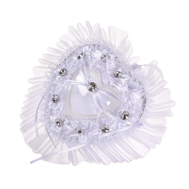 Ring Bearer Cushion Pocket Ring Pillow Heart Shaped Pillow Ornaments