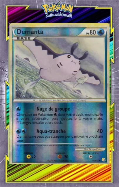 Demanta Reverse - HS01:HeartGold SoulSilver-45/123-Carte Pokemon Française