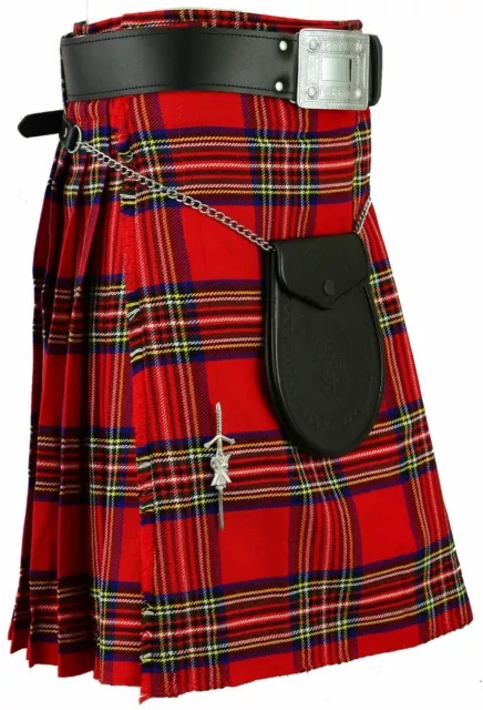 Scottish Mens Kilt Traditional Highland Dress Skirt Kilts -Tc
