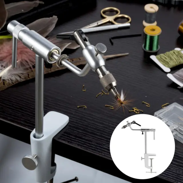 Fly Tying Vise C-Clamp 360 Rotary Vice Tier For Tying Flies