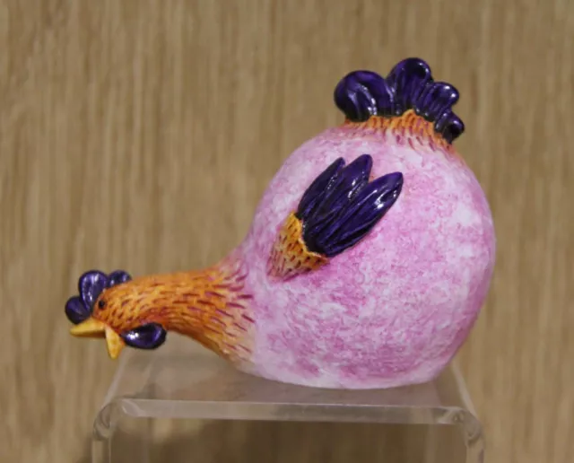 Coq  "cocorico" belle figurine artisanal  Italienne en résine coloré  