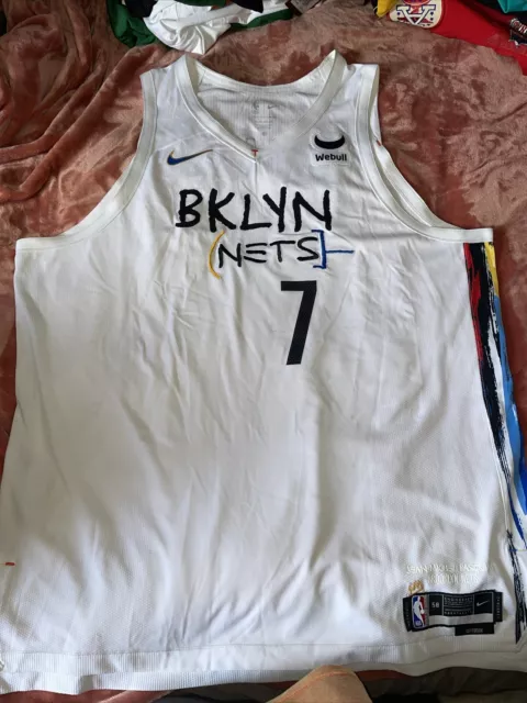 100% Authentic Kevin Durant Nike Brooklyn Nets City Jersey Size 3XL No Tags