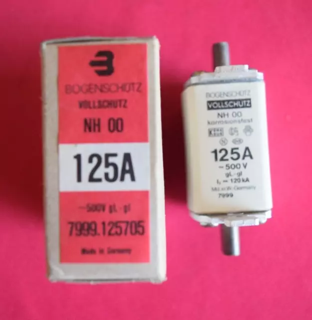 2x NH Sicherung NH00, 125A, Bogenschütz 7999.125705