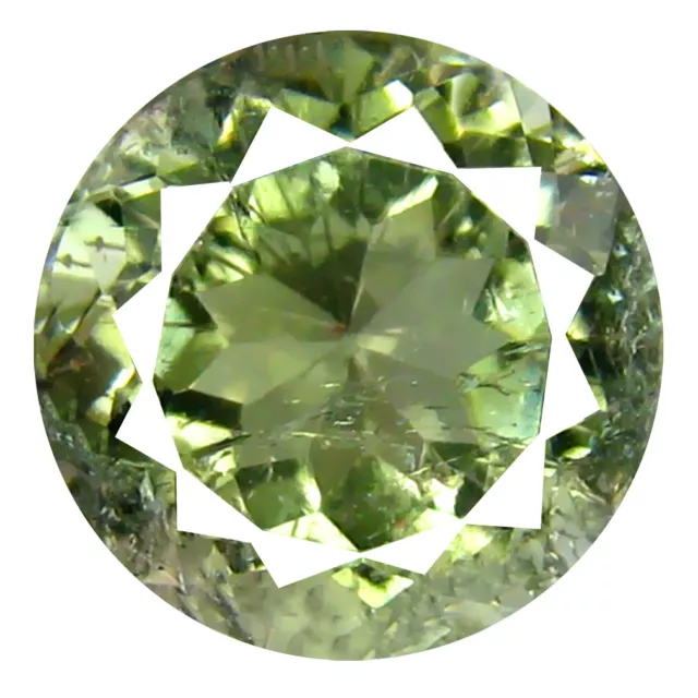 3.68 ct Fantastic Round Cut (10 x 10 mm) Mozambique Green Tourmaline Gemstone