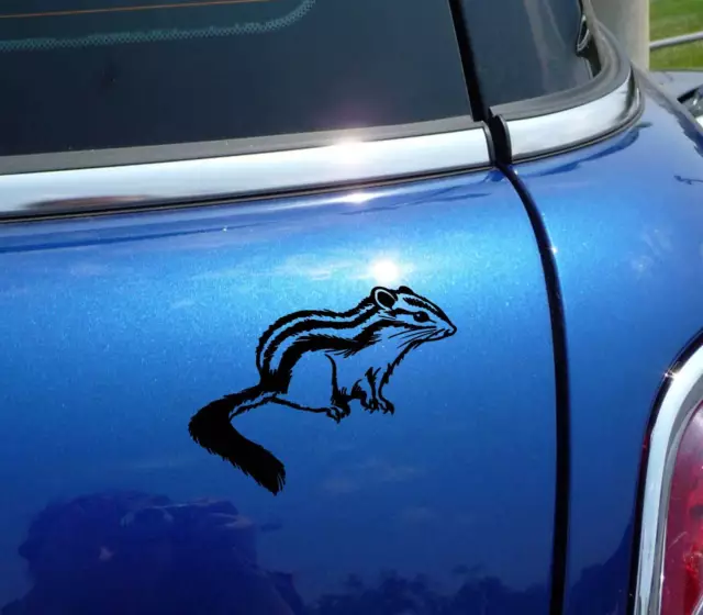 Chipmunk Chip Munk Cute Graphic Decal Sticker Art Car Wall Decor