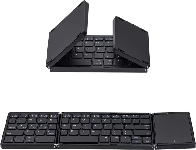 Mcbazel Foldable Bluetooth Keyboard,With Touchpad Portable Wireless Keyboard Com