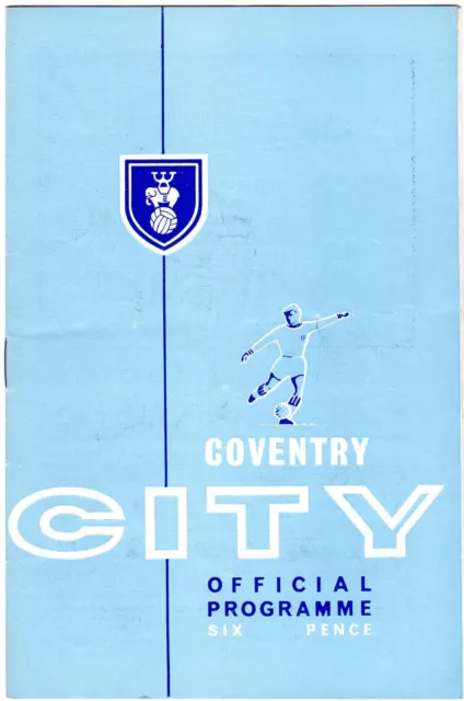 Coventry City v Watford  October 26th 1963