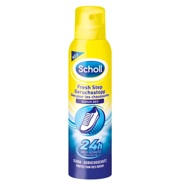 150ml Scholl Frais Etape Geruchsstopp Chaussure Déodorant 24h Protection