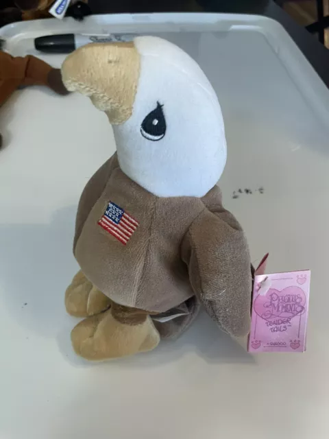 Vintage Precious Moments Tender Tails Eagle 7.5” Tall Plush Toy American Flag