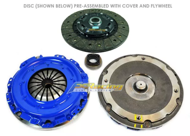 Fx Stage 1 Modular Clutch Kit Flywheel For 95-99 Mitsubishi Eclipse Non-Turbo