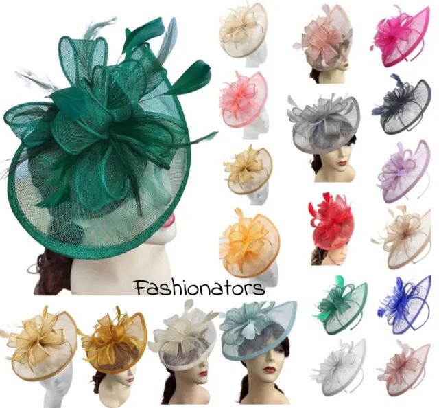 Grande fascia Alice fascia a goccia cappello affascinante donna gare diurne reale ascot