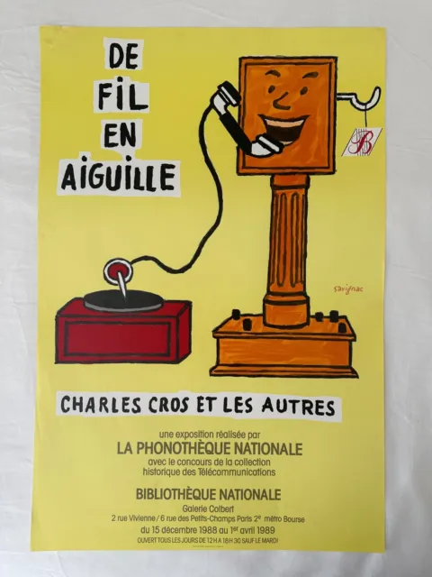 Vintage Original Poster 'De Fil En Aiguille' by Savignac