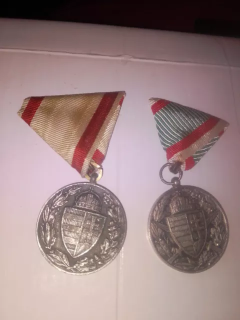 2 Lot WW1 Hungarian Medals .