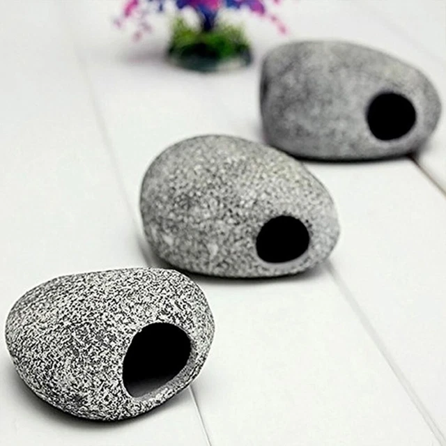 Cichlid Stone Aquarium Rock Shrimp Breeding Cave Hideaway Fish Tank Ornament