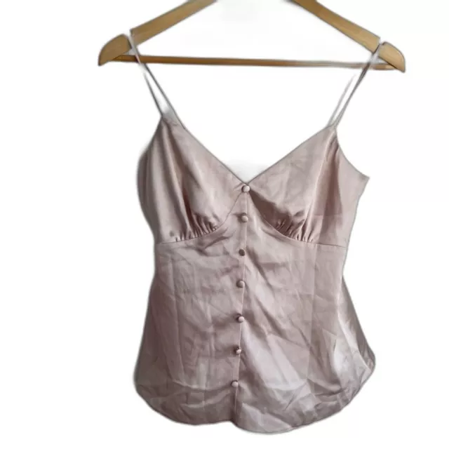 ASOS River Island Cami Pale Pink with Cup Detail and Spaghetti Straps Softgirl