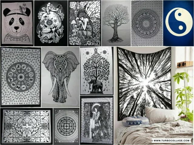 50 Photos Lot Indien Tenture Murale Mandala Yoga Tapis Boho en Gros Déco Affiche