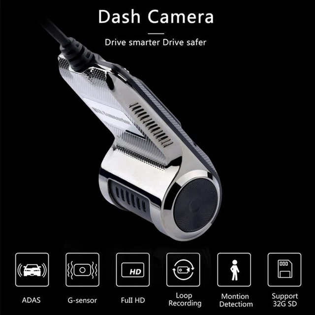 Saldi Telecamera per auto con tre obiettivi Dash Cam 1080p HD Visione notturna di 2.0 pollici