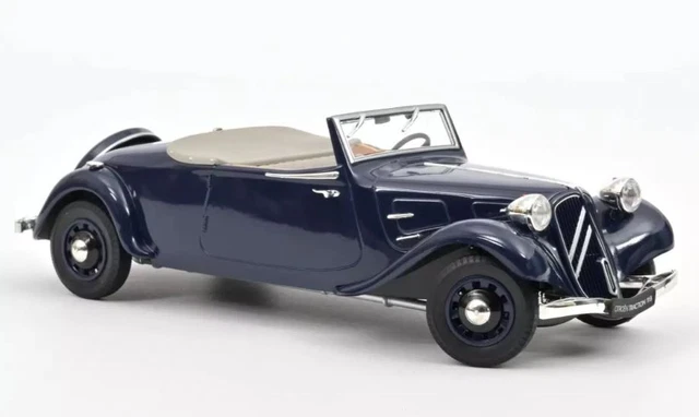 Miniature Norev 1/43 – Citroën Traction 22CV Berline – Bleue – Très Bon état Avec Boîte