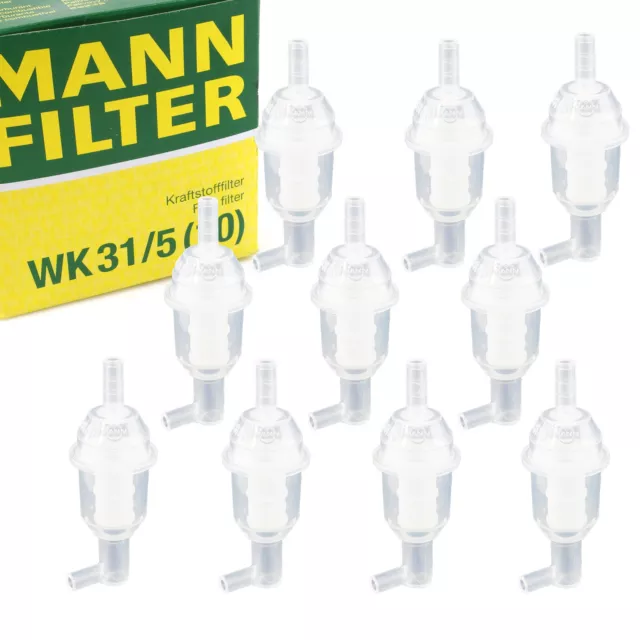 10x MANN FILTER Kraftstofffilter Leitungsfilter Diesel für MERCEDES W123 W124