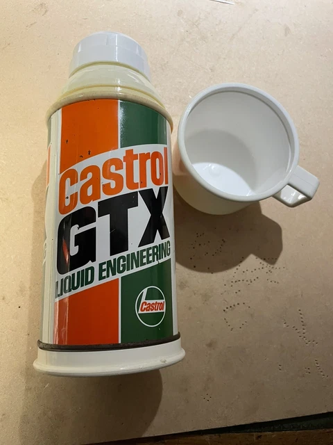 castrol GTX thermos flask