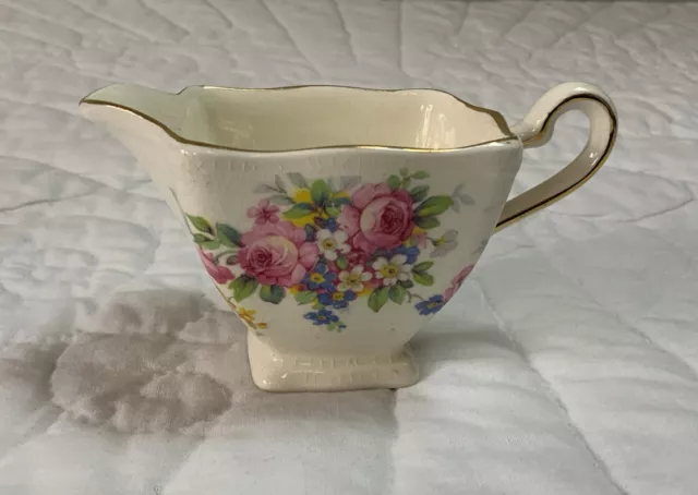 Vintage Antique Royal Winton Grimades Creamer, Floral Design, England