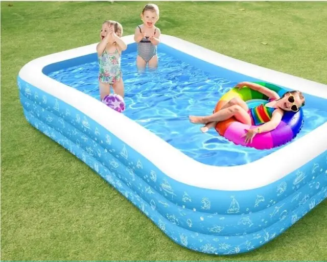 Large Inflatable Pool 300x183x56 cm