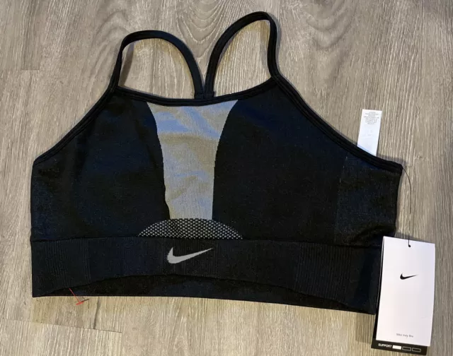 NWT Nike Indy Big Girls' Black Sports Bra XL