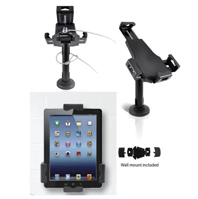 ANTITHEFT DESKTOP WALL Mount Stand Kiosk POS iPad 7/8 Air Mini Pro 10.